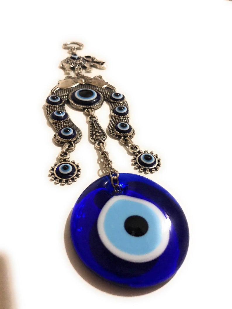 Horseshoe evil eye wall hanging series