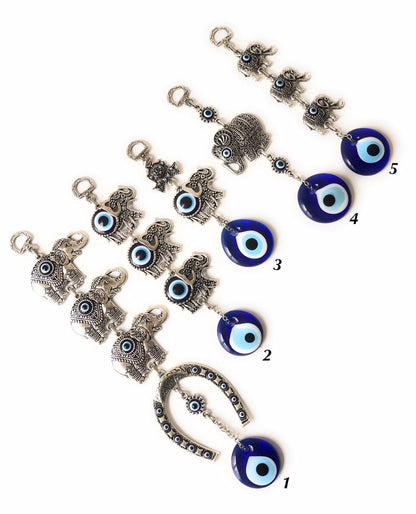 Elephant wall art with good luck beads