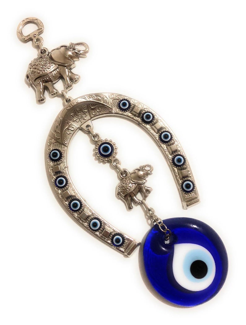 Horseshoe evil eye wall hanging series
