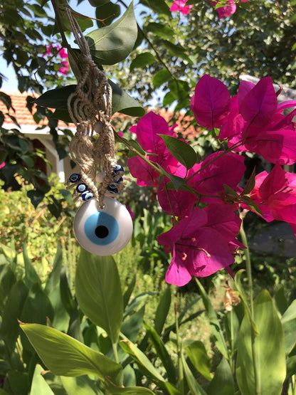 White Evil Eye Wall Hanging, Christmas Tree Decoration, Tree Ornaments