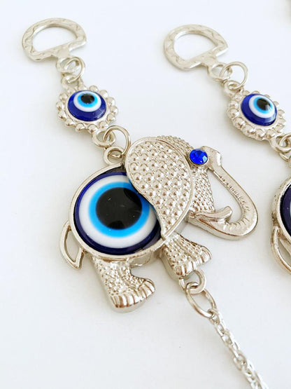 Lucky Evil Eye Wall Hanging, Evil Eye Home Decor, Elephant Wall Hanging